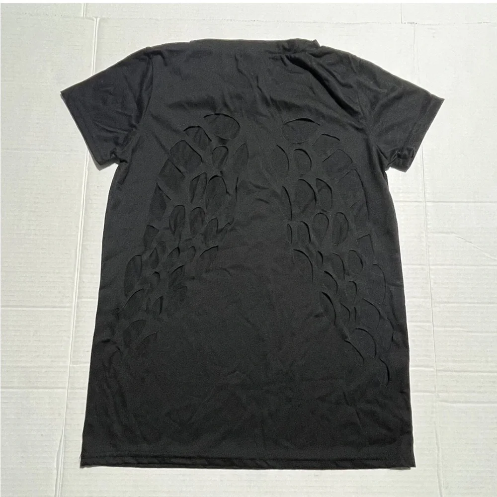 Angel wings cutout short sleeve tee Small - Picture 4 of 7